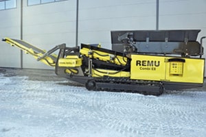 Worsley plant combi e8The REMU Combi E8 can be used for screening a variety of materials